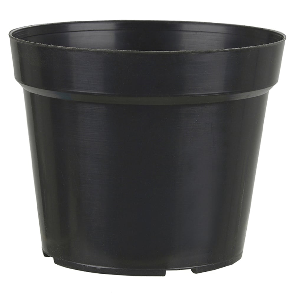VASO PLASTICO (PRETO) 8X11CM