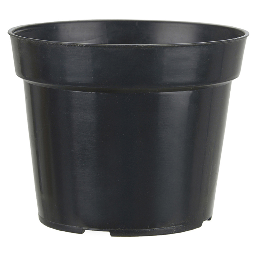 VASO PLASTICO (PRETO) 9X12CM
