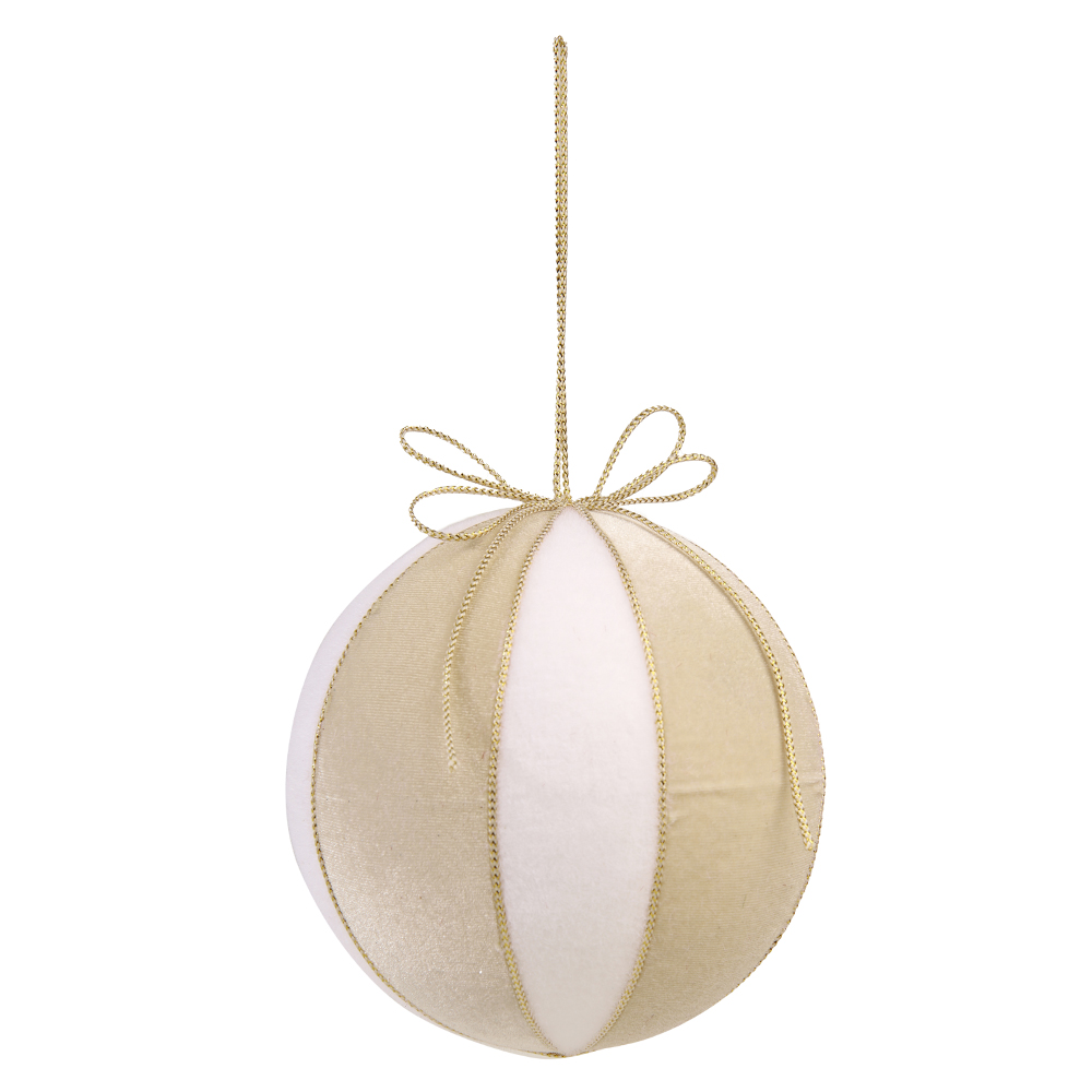 BOLAS DECORADAS NATAL (CREME) 8D