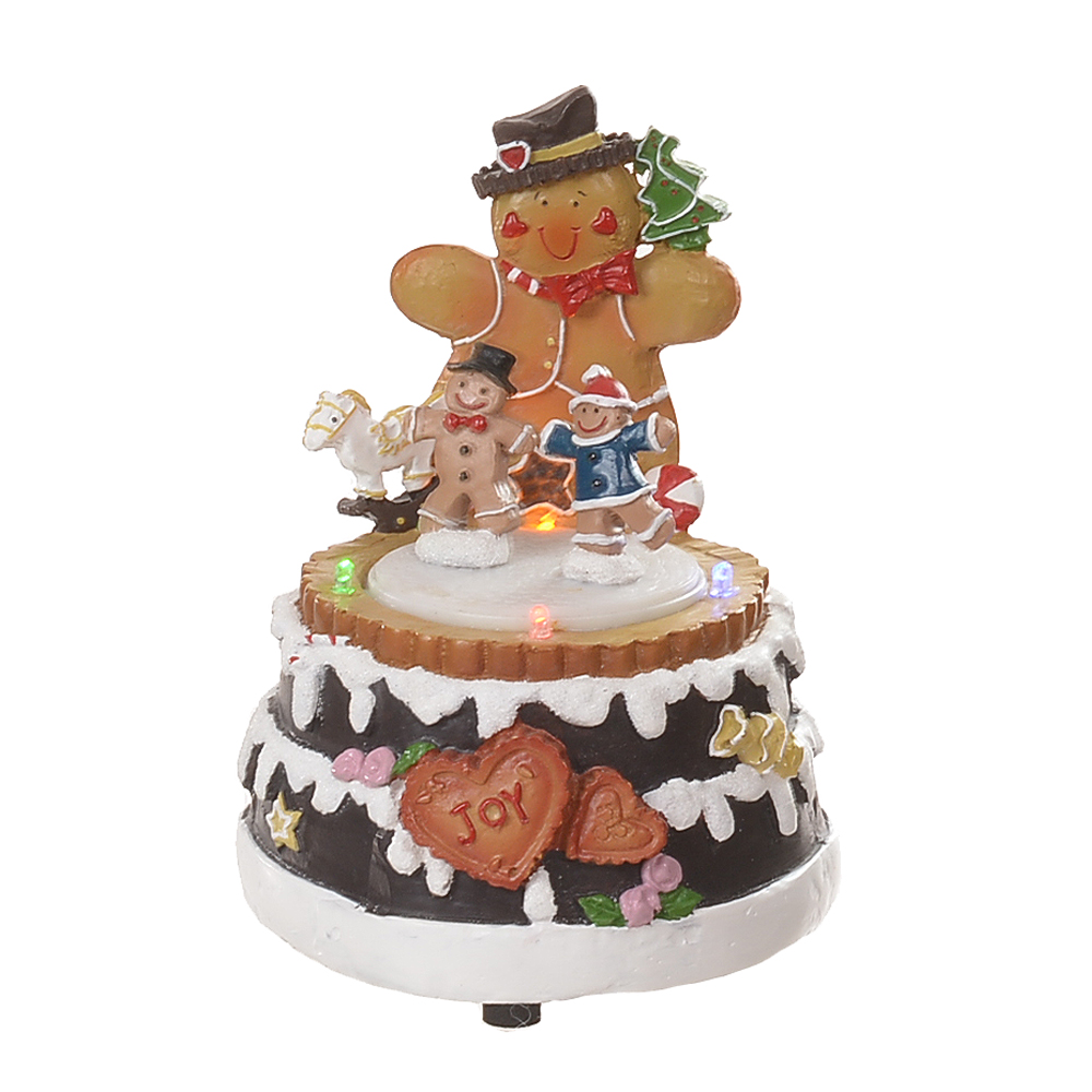 NATAL BISCOITO GINGER C/MOVIMENTO (COLORIDO) 14,5X11CM