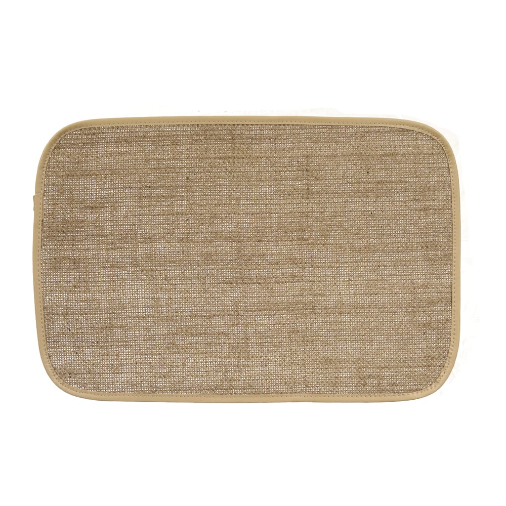 LUGAR AMERICANO JUTA 30X45cm C/ POLIESTER NATURE (BEGE)