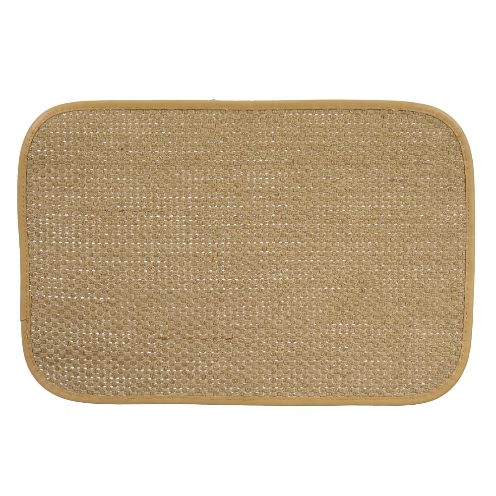 LUGAR AMERICANO JUTA 30X45cm C/ POLIESTER NATURE (MARROM)