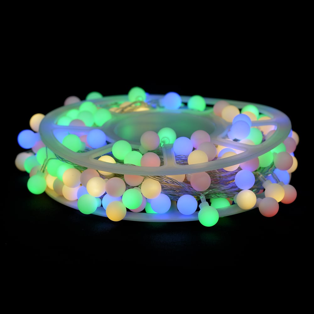 CORDAO 192 LED FIO TRANSP C/8 FUNC 220V (COLORIDO) 45m
