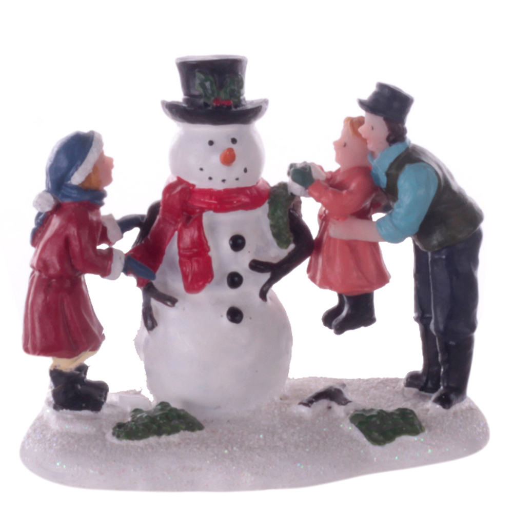 FIGURA NATAL BONECO DE NEVE (COLORIDO) 6,3X7,8X4,3CM