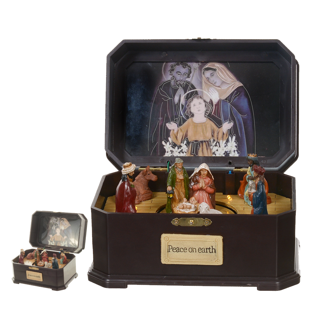 VILA RELIGIOSA CAIXA PRESEPIO C/MOVIMENTO (COLORIDO) 12X20X14CM