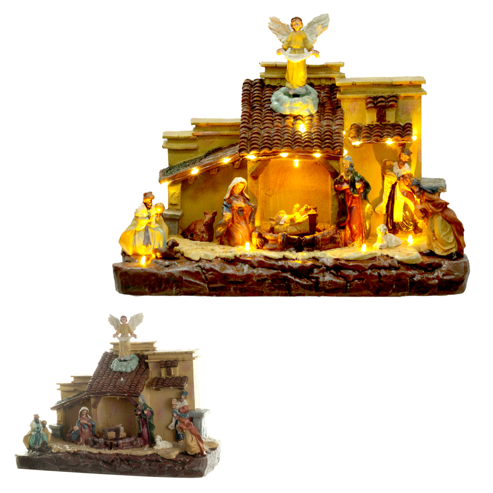 VILA RELIGIOSA NATAL PRESEPIO C/MOVIMENTO BIVOLT (COLORIDO) 25,5X32X16CM