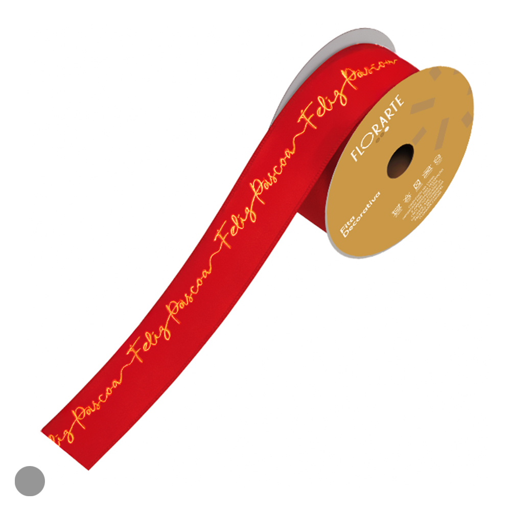 FITA CETIM PASCOA (VERMELHO) 1,5cmX9,14m