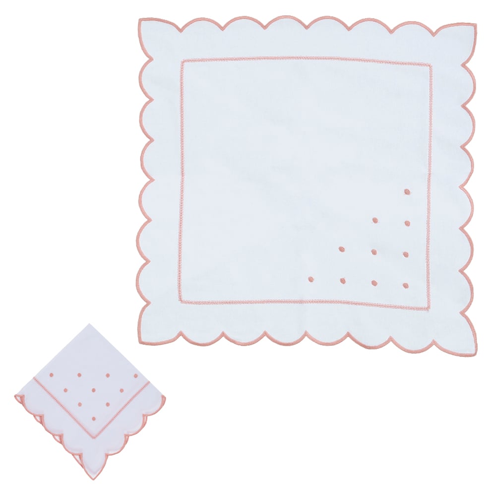 GUARDANAPO PASCOA POA PERCAL (BRANCO  ROSA) 40X40CM
