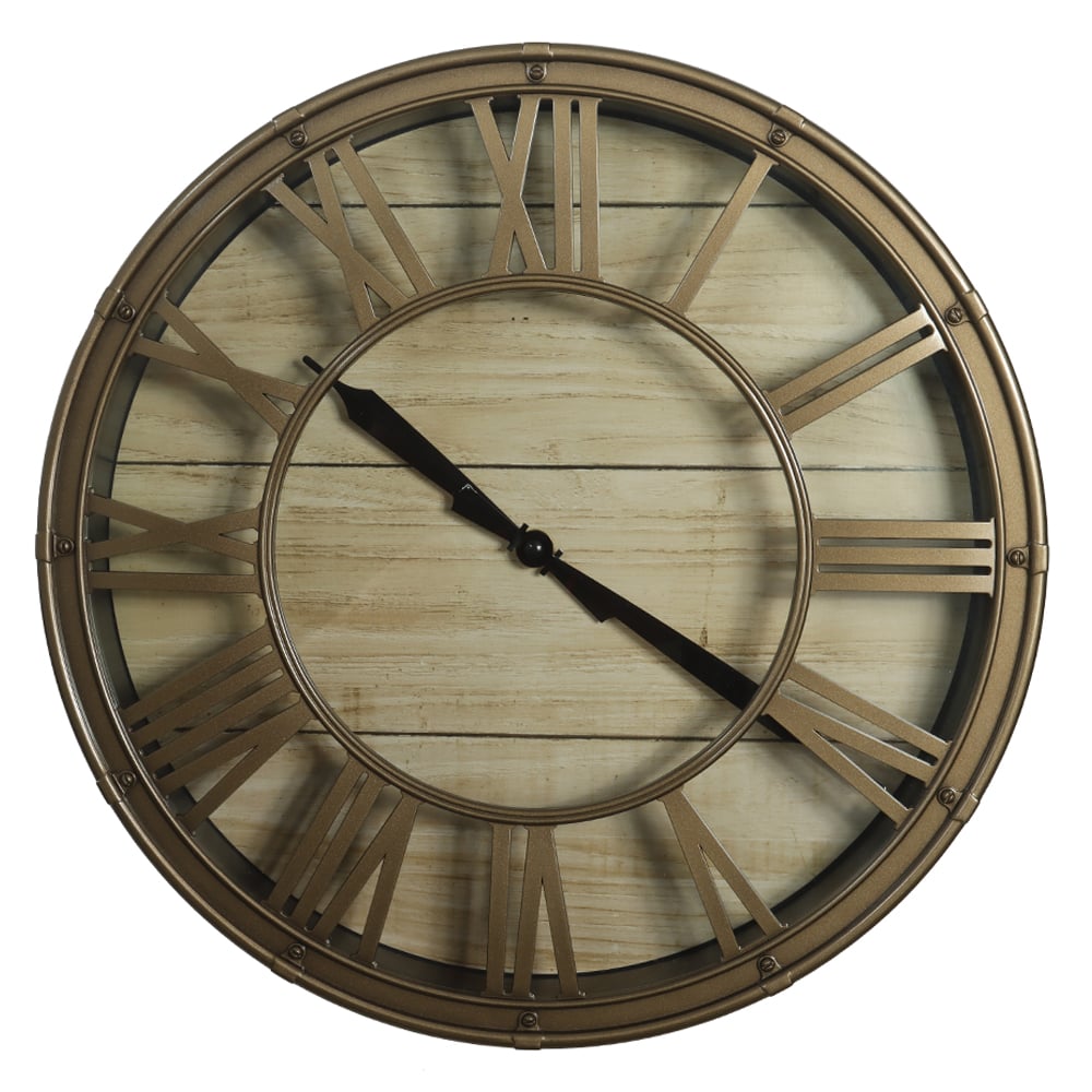RELOGIO  NATAL 39X7,7X39cm (DOURADO)