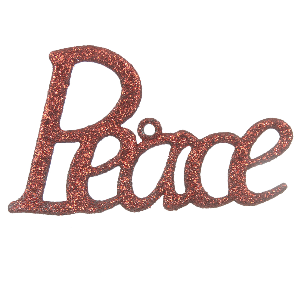 ENFEITE FLAT PEACE (VERMELHO) 10,5X6,3cm