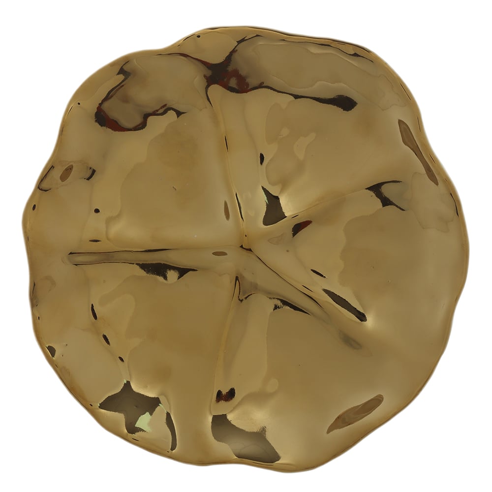 ESCULTURA DE PAREDE CERAMICA ORGANICA (DOURADO) 3cm 19d
