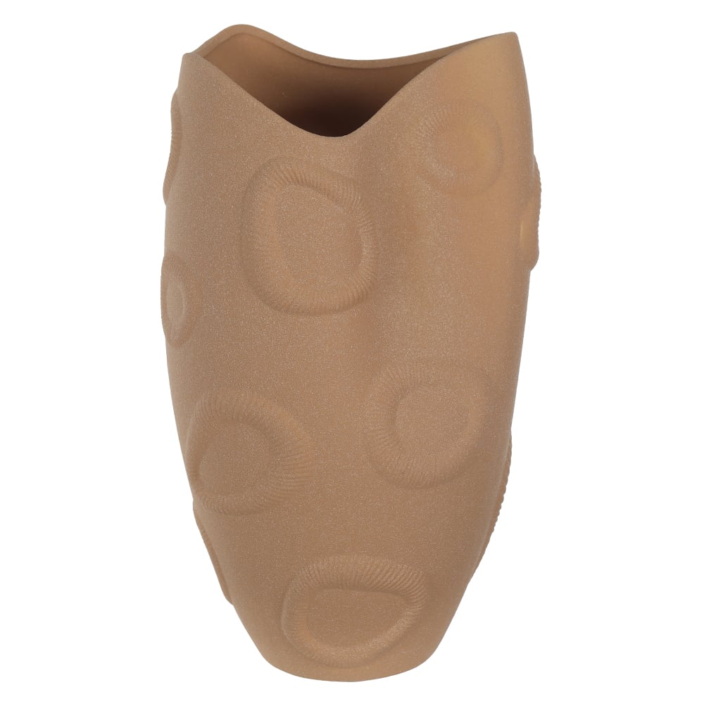 VASO DECORATIVO CERAMICA ORGANICO (BEGE) 36cm 20d