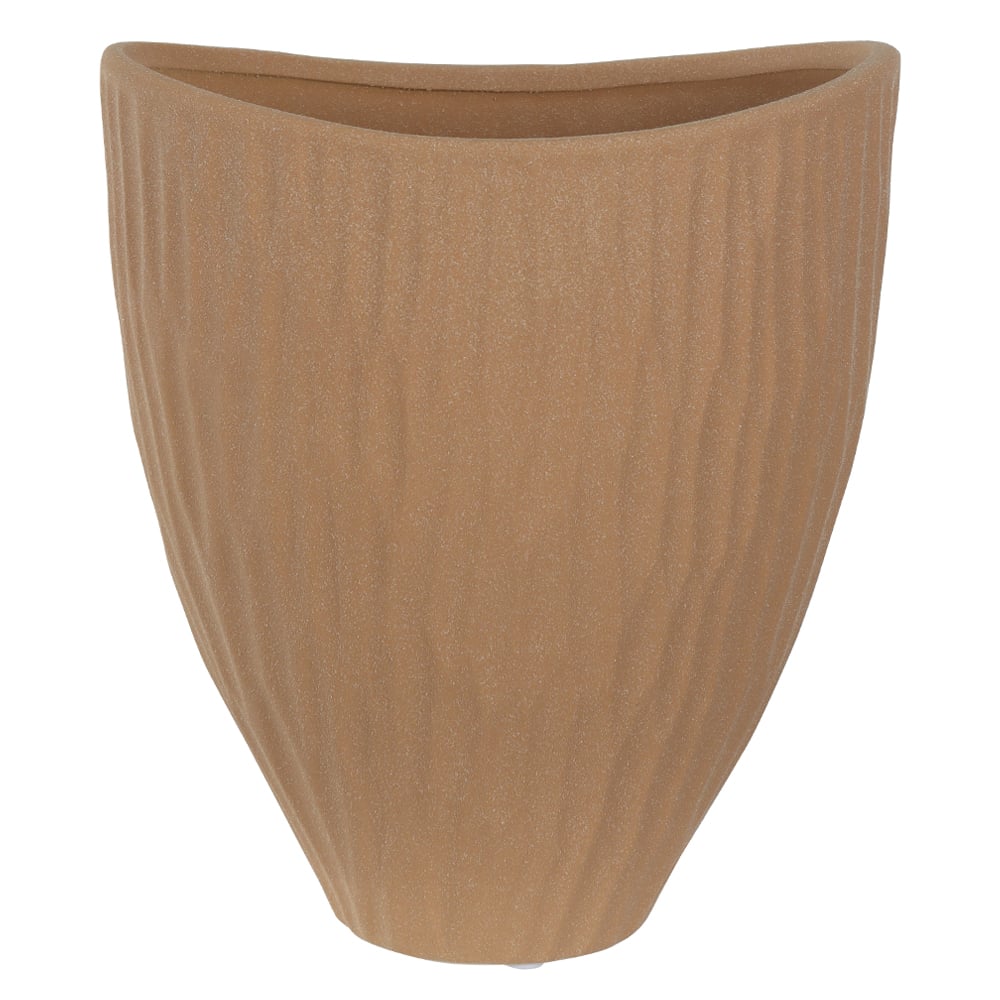 VASO DECORATIVO CERAMICA ORGANICO (BEGE) 26X22X18cm
