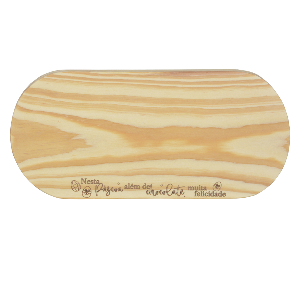 BANDEJA PASCOA MADEIRA (NATURAL) 31X14,5CM