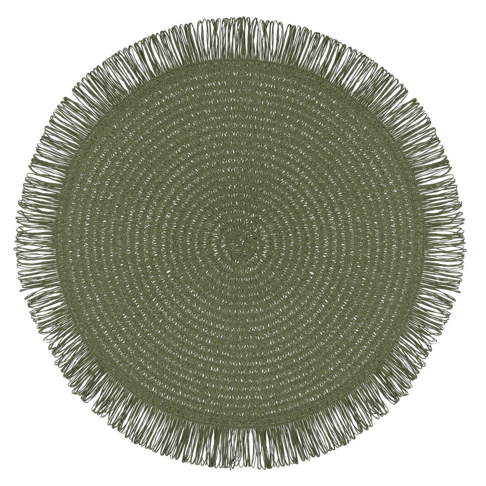 LUGAR AMERICANO FIB.PAPEL 38d FRANJAS (VERDE)