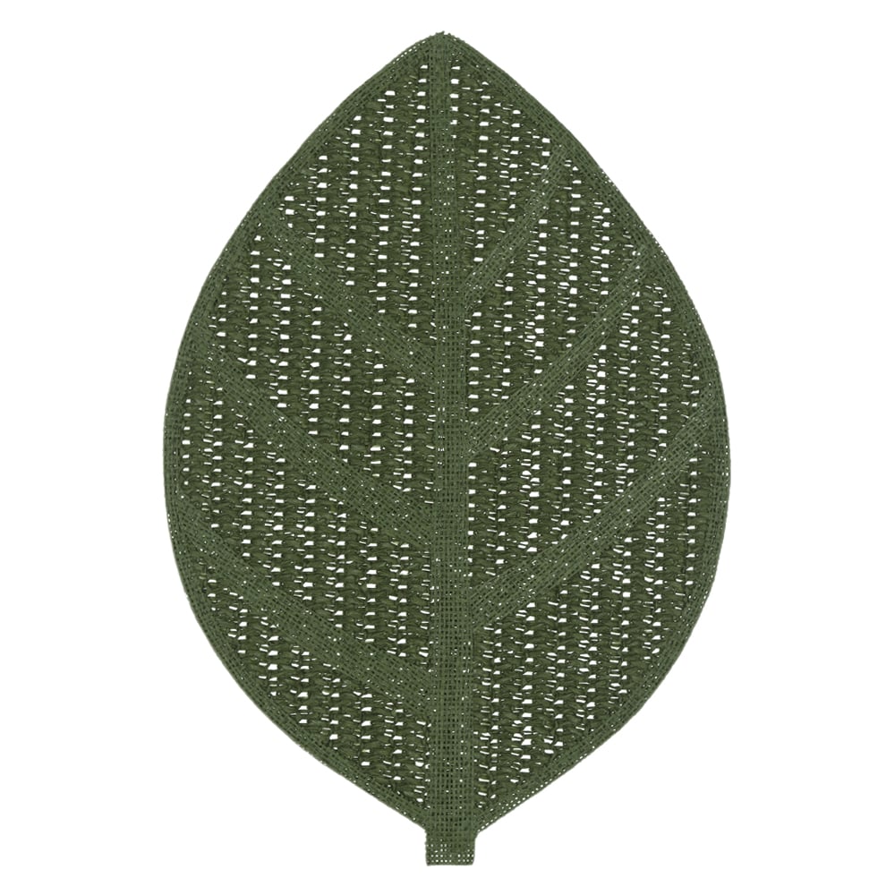LUGAR AMERICANO FIB.PAPEL 31X45cm FOLHAS (VERDE)