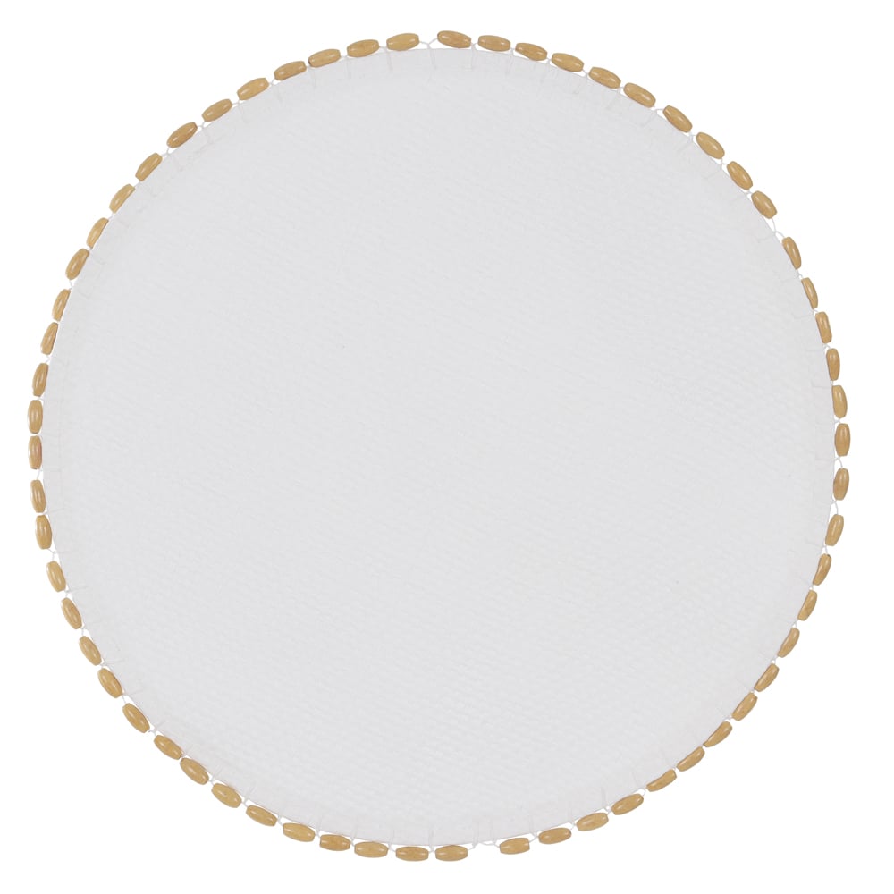 LUGAR AMERICANO FIB.PAPEL 38d C/MADEIRA (OFF WHITE)