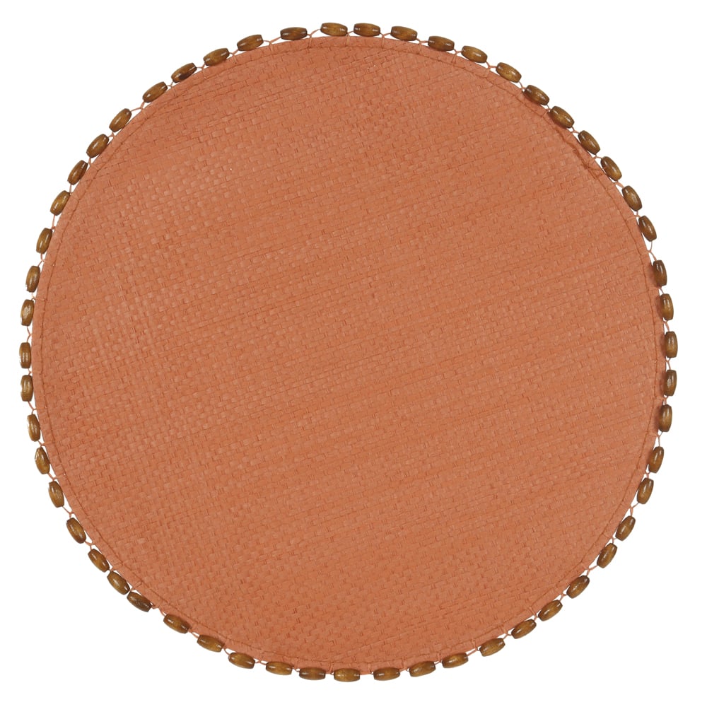 LUGAR AMERICANO FIB.PAPEL 38d C/MADEIRA (TERRACOTA)