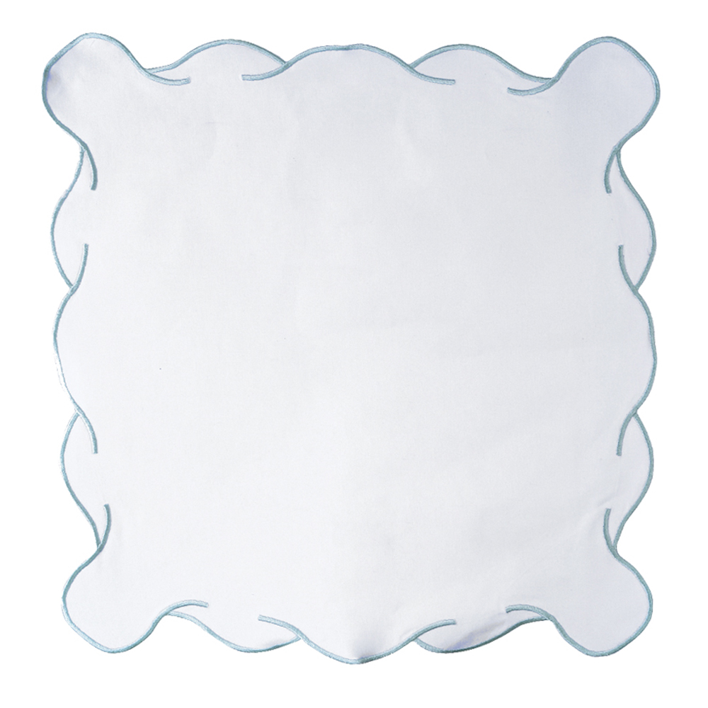 GUARDANAPO (PERCAL / ALGODAO BRANCO VERCE BEBE) 38X38CM FLOR ARTE