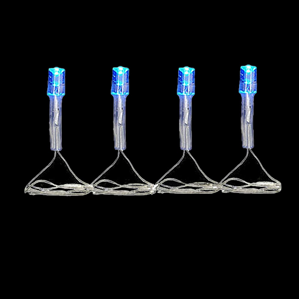 CORDAO 100 LED FIO VERDE C/8 FUNC 127V (AZUL) 8m