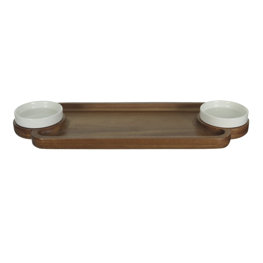 TABUA DE FRIOS MD ACACIA 3,8X15,2X40,6cm C/2 PETISQUEIRAS (BEGE)