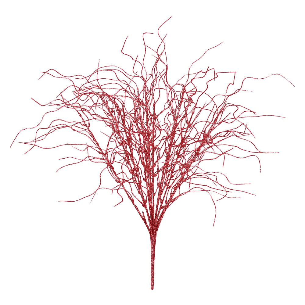 C.GRASS NATAL C/GLITTER X12 (VERMELHO) 50cm
