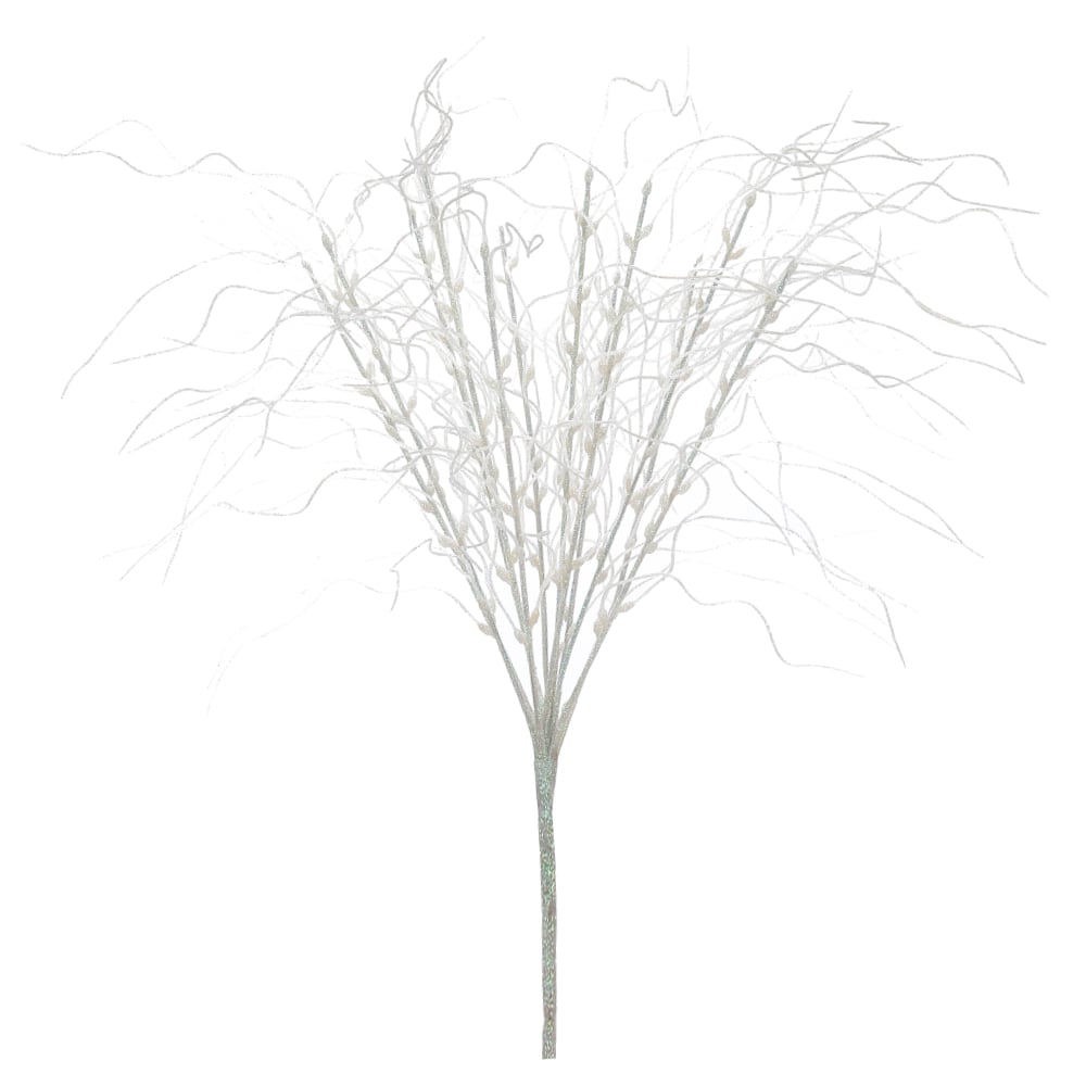 C.GRASS NATAL C/GLITTER X12 (BRANCO) 50cm