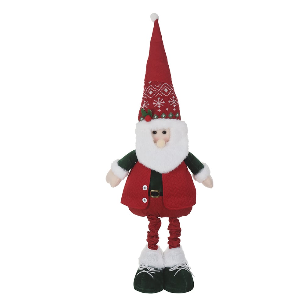 BONECO NATAL PAPAI NOEL (VERMELHO VERDE) 88cm