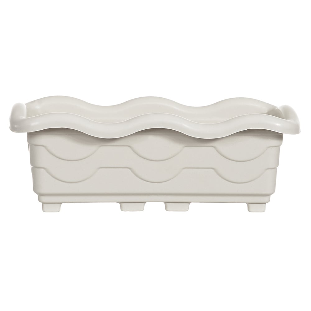 JARDINEIRA PLASTICO P (BRANCO) 19X7X9CM