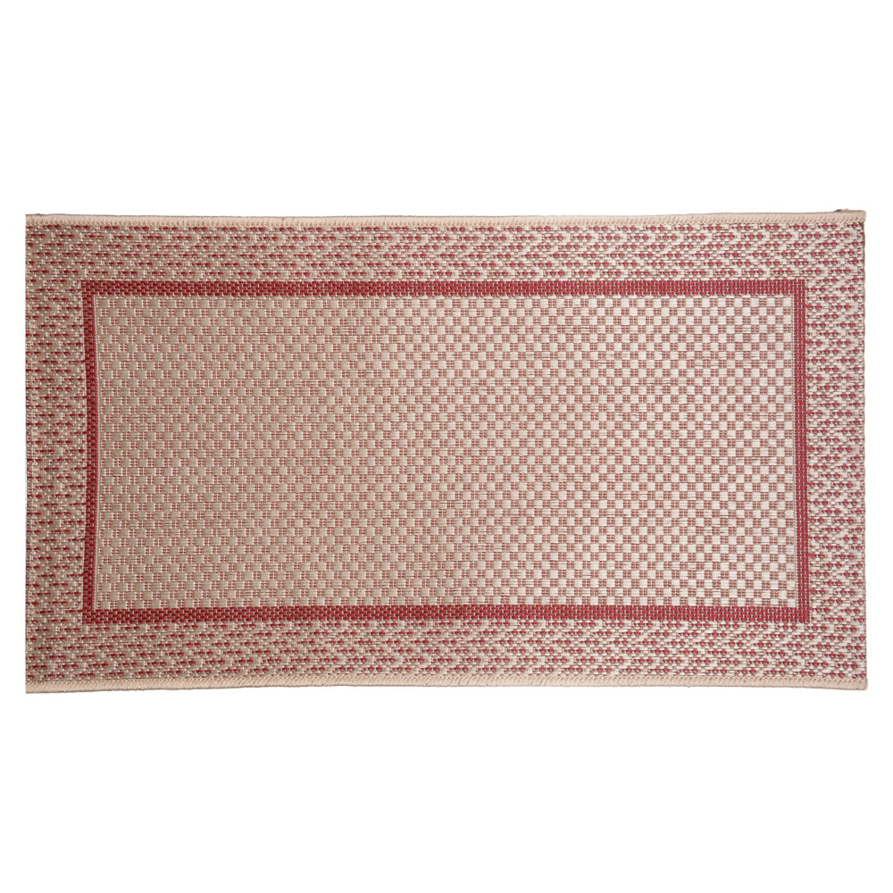 TAPETE SISAL ECO VAIDADE (BEGE VERMELHO) 1,5X2M