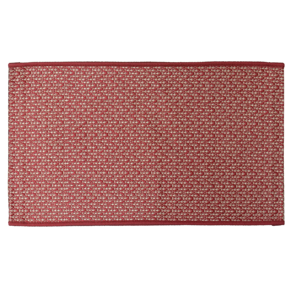 TAPETE SISAL ECO VAI E VEM (BEGE VERMELHO) 1,5X2M