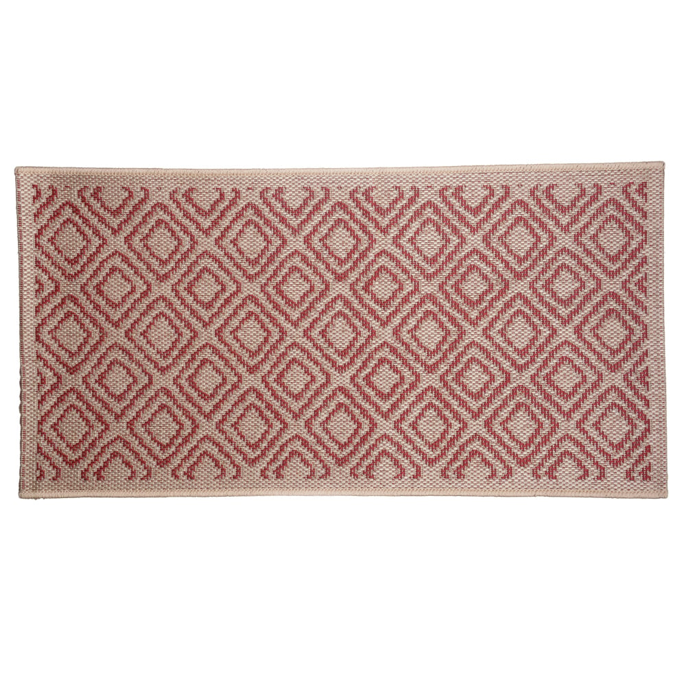 TAPETE SISAL ECO INSTA (BEGE VERMELHO) 1,5X2M