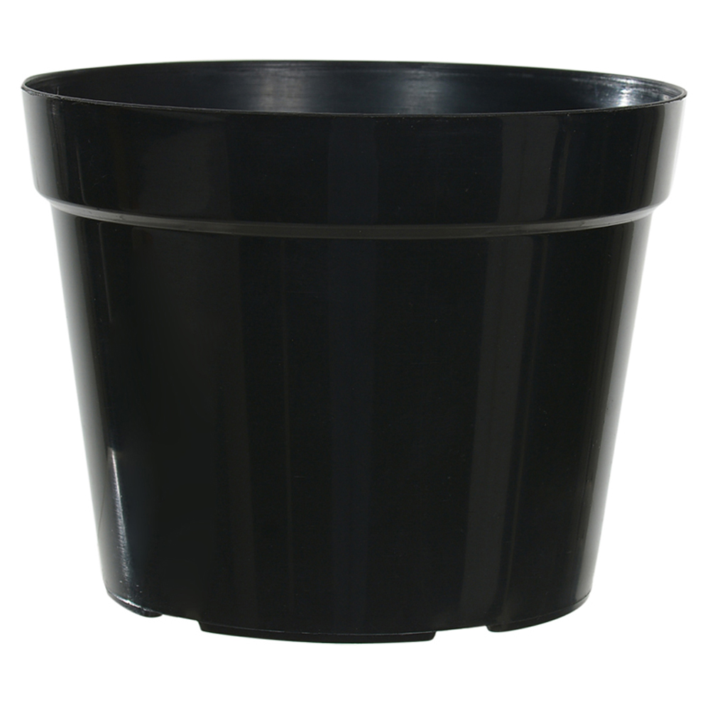 VASO PLASTICO (PRETO) 12,5X16CM