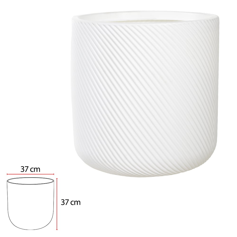 VASO POLIPROPILENO GENEBRA (BRANCO) 37CM