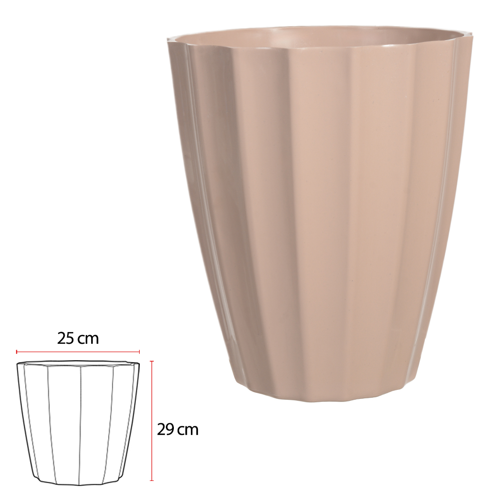 VASO COLUNA CACAU (ROSE) 29CM