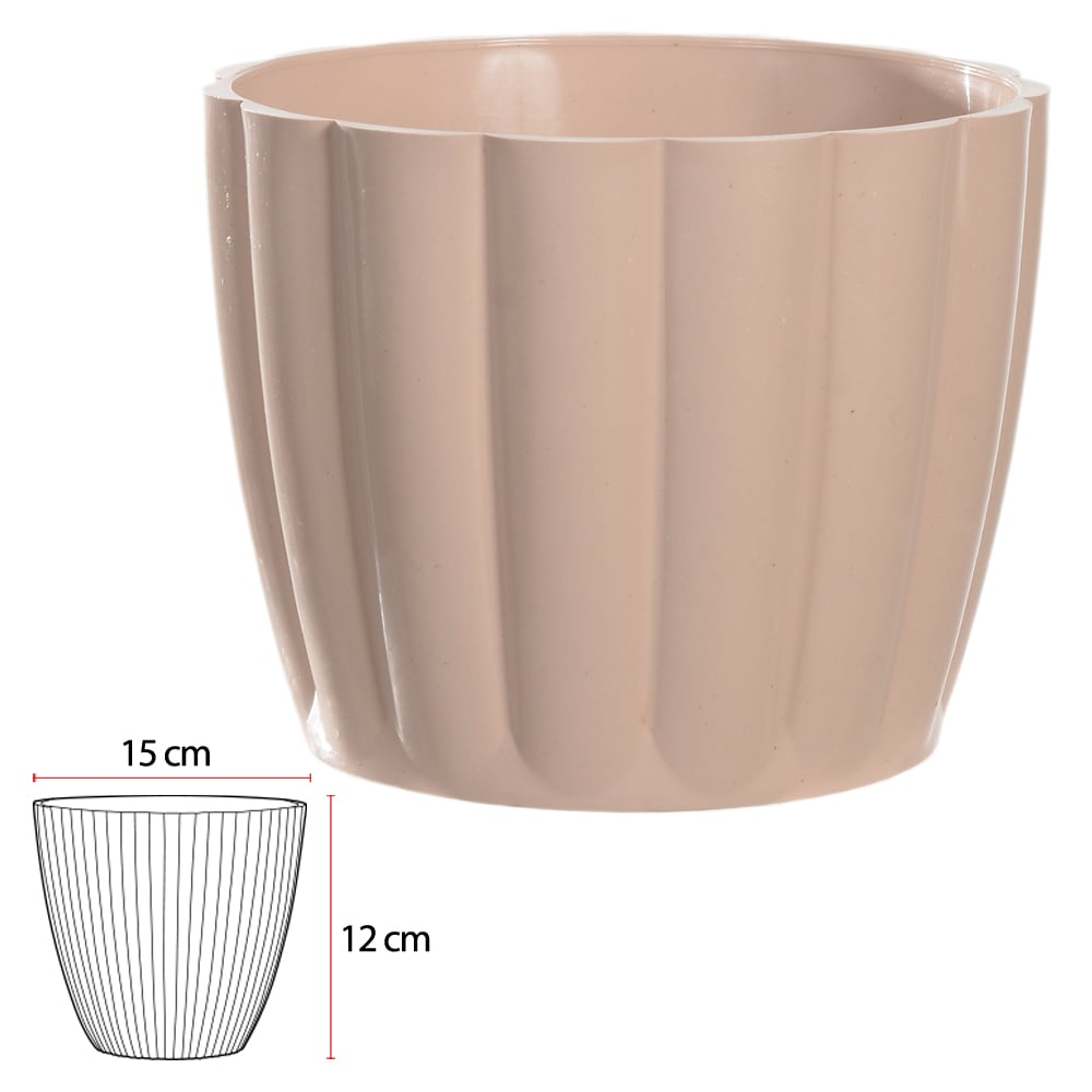 VASO CACHEPOT MORANGA (ROSE) 12CM