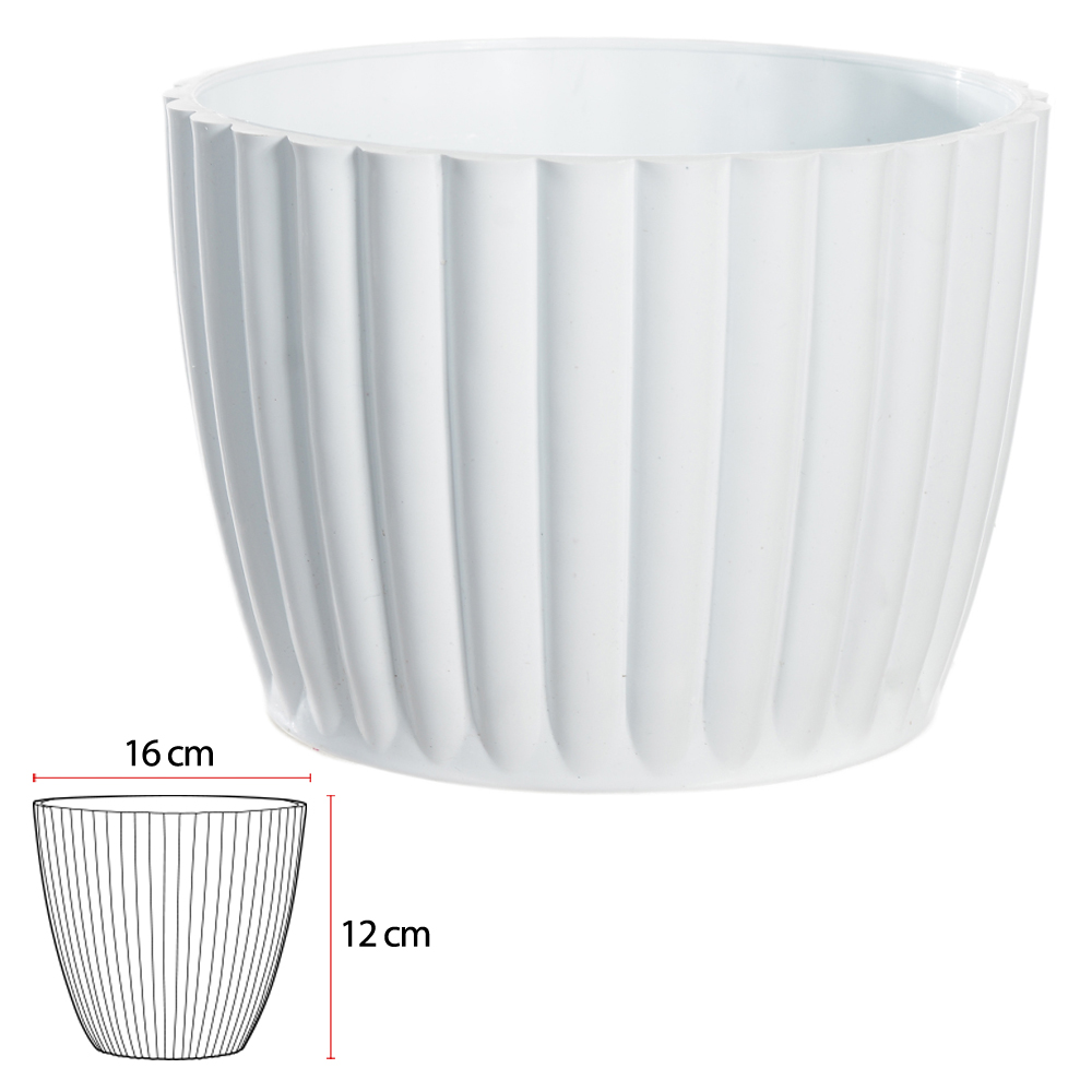 VASO CACHEPOT SQUACH (BRANCO) 12CM