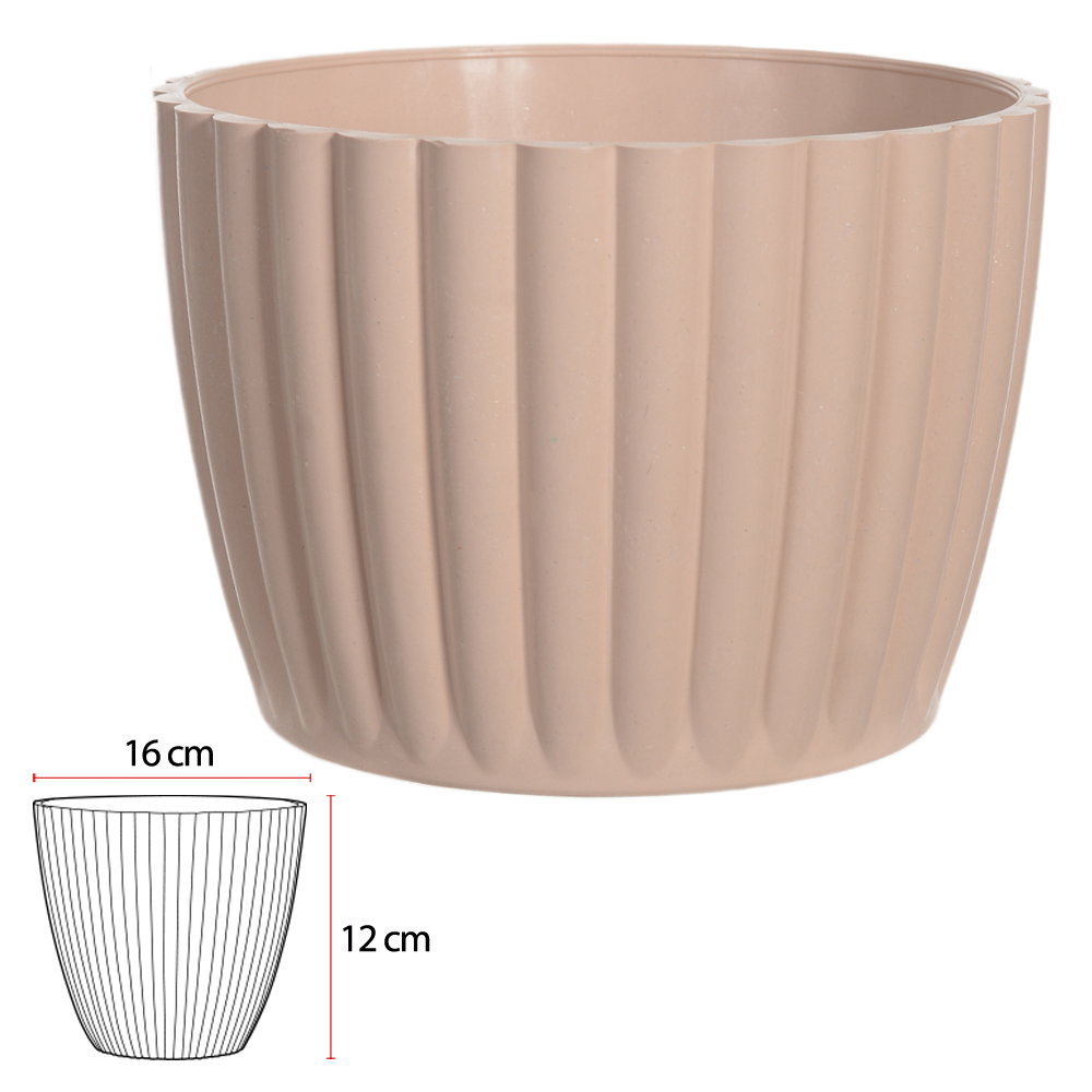 VASO CACHEPOT SQUACH (ROSE) 12CM