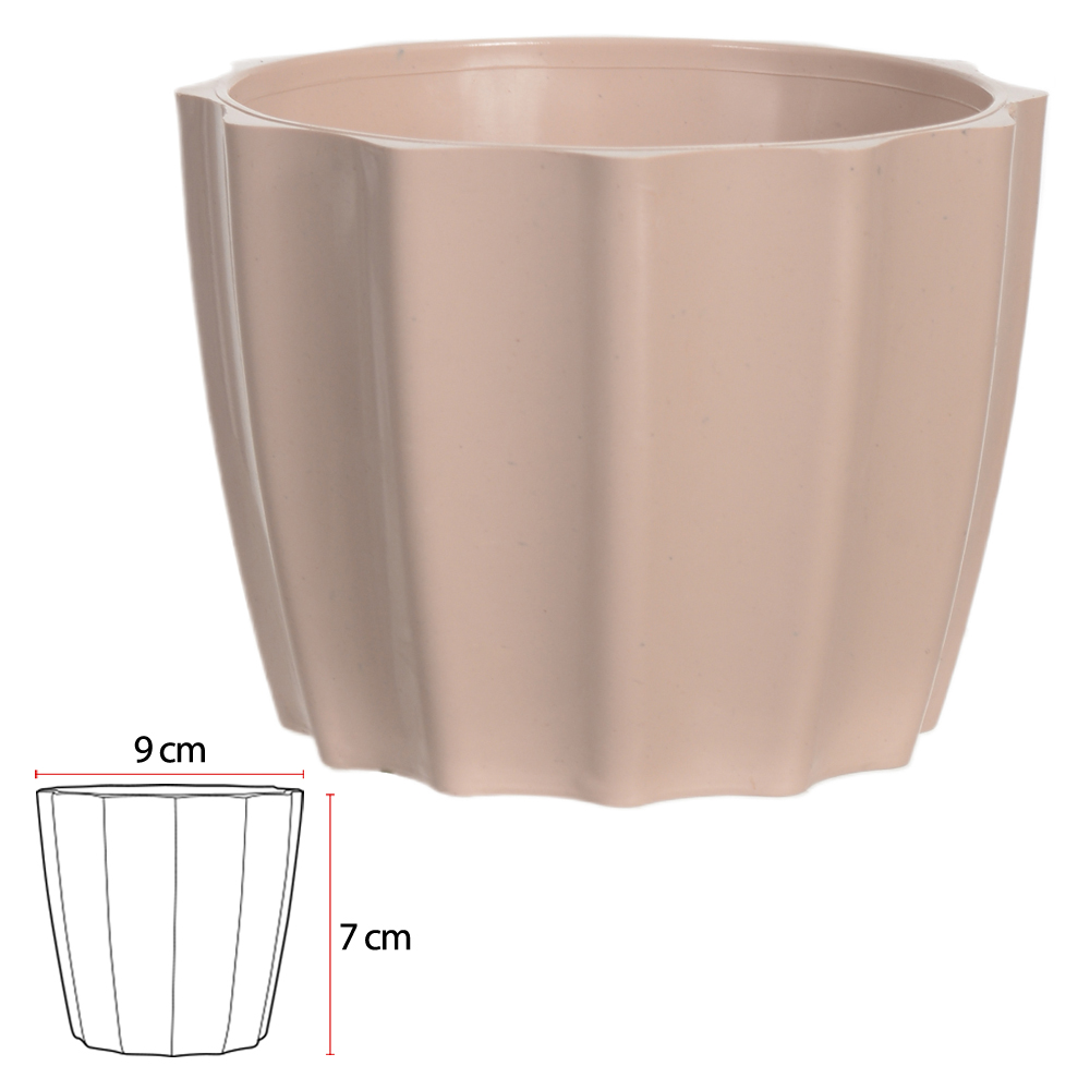 VASO CACHEPOT MINI CACAU (ROSE) 7CM