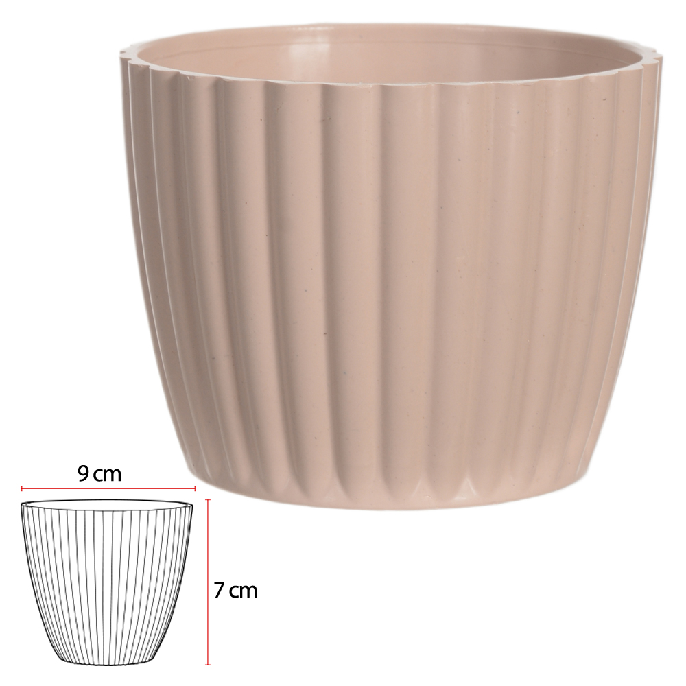 VASO CACHEPOT MINI MORANGA (ROSE) 7CM