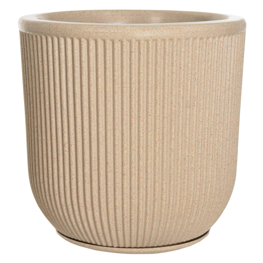 VASO POLIPROPILENO TERRASSA (AREIA) 29X28CM