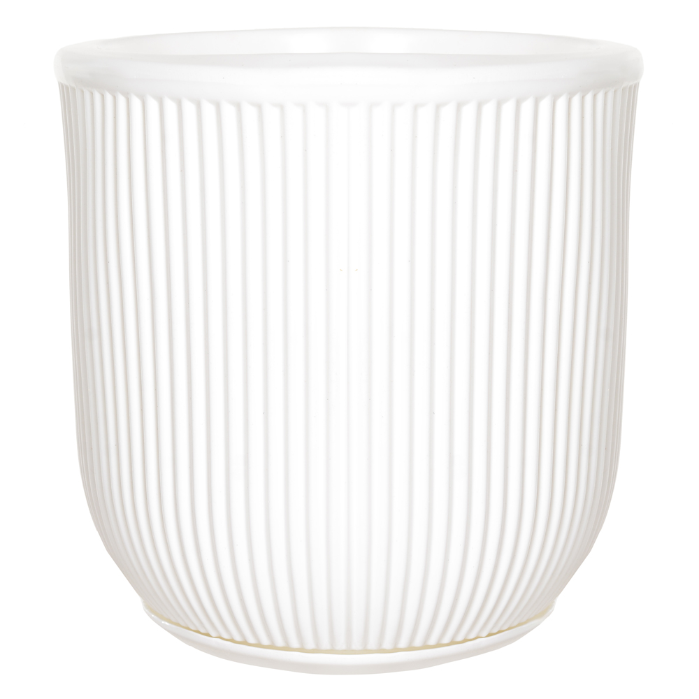 VASO POLIPROPILENO TERRASSA (BRANCO) 29X28CM