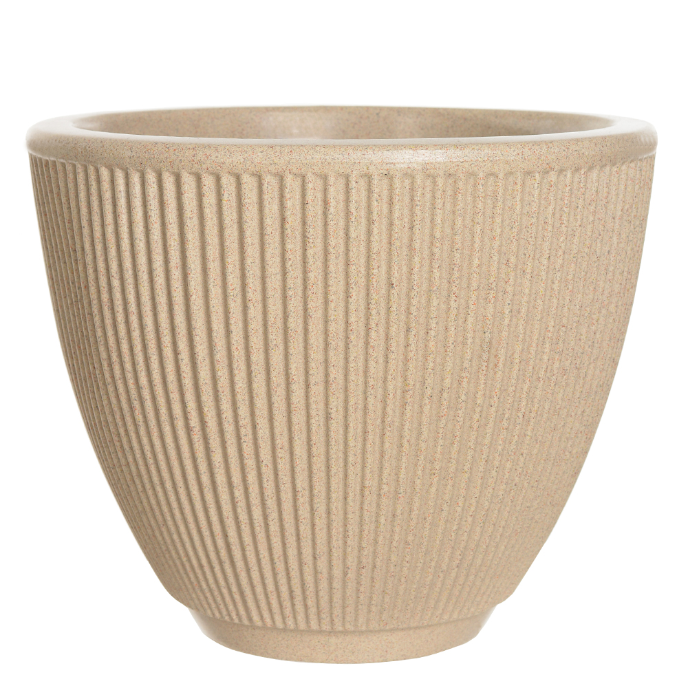 VASO POLIPROPILENO TERRASSA (AREIA) 26X31CM