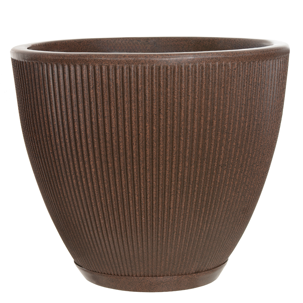 VASO POLIPROPILENO TERRASSA (TABACO) 33X40CM