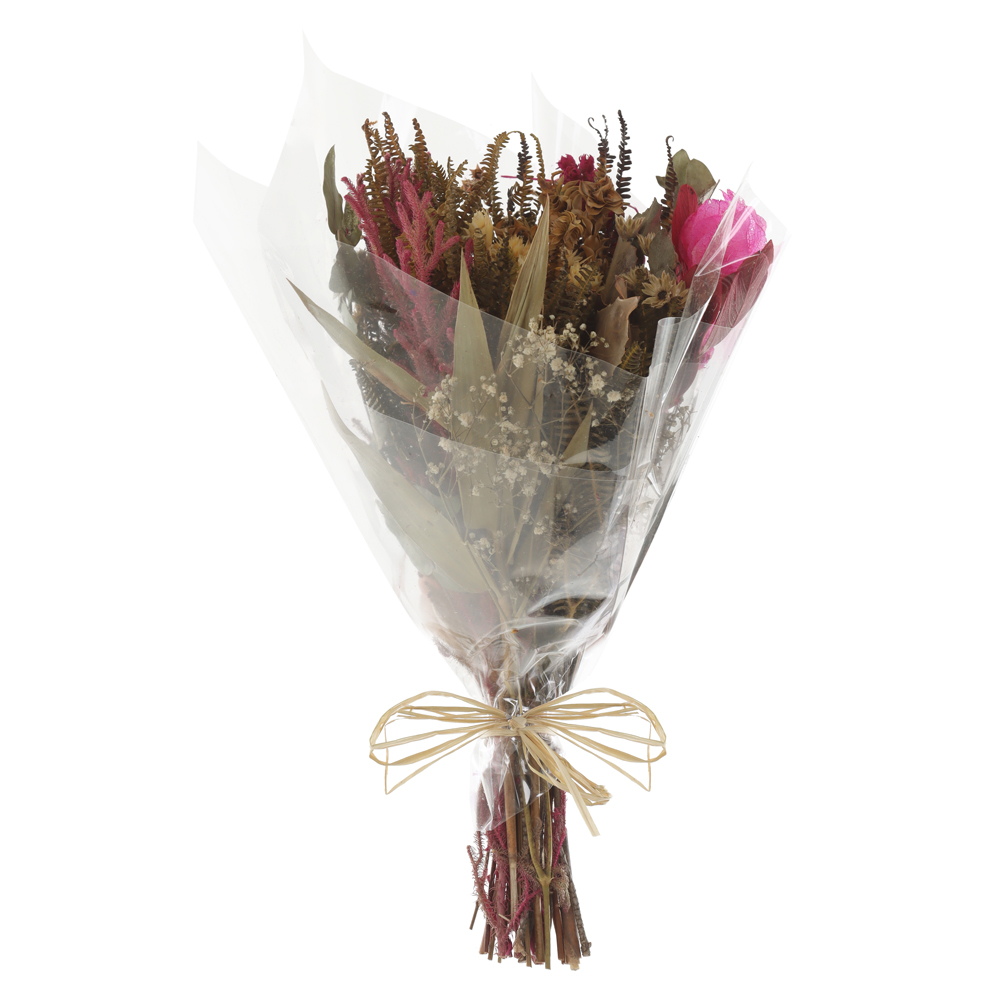 BUQUE MISTO DESIDRATADO (ROSA) 30X15CM