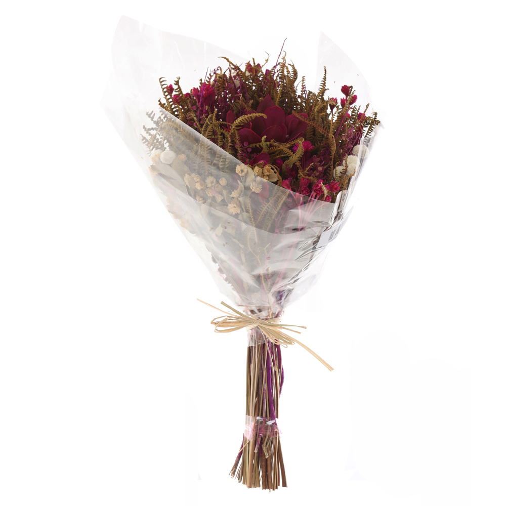 BUQUE MISTO DESIDRATADO (ROSA) 40X20CM