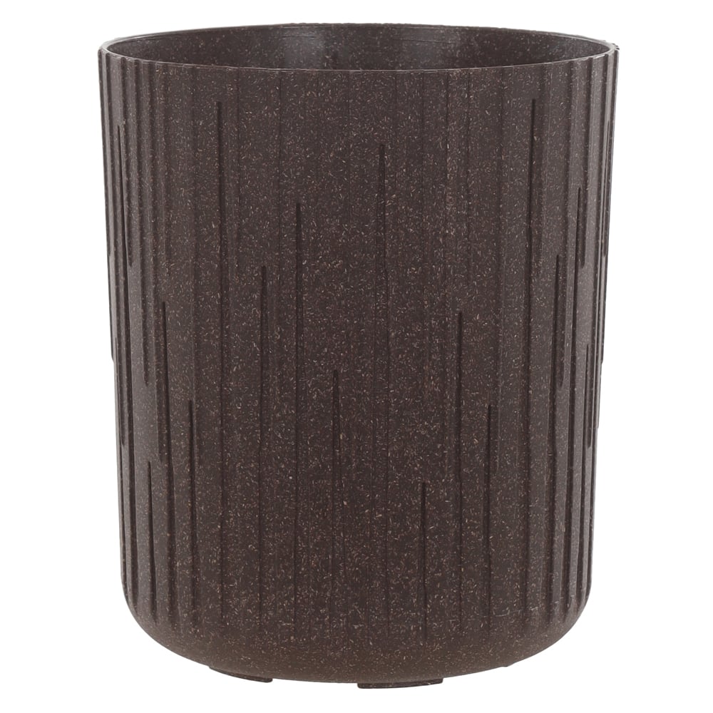 VASO TRONCO PLASTICO (IMBUIA) 18X15CM