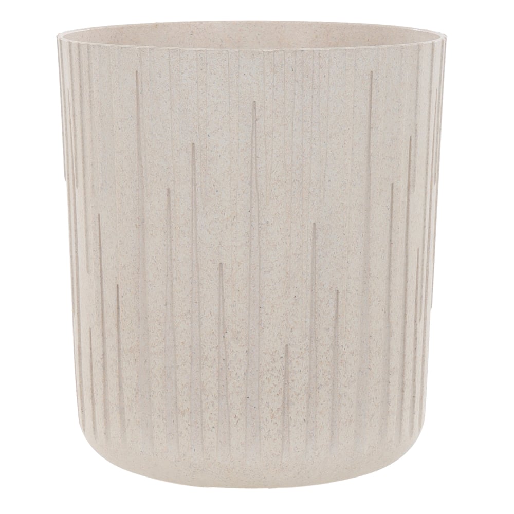 VASO TRONCO PLASTICO (MARFIM) 19,6X17,6CM