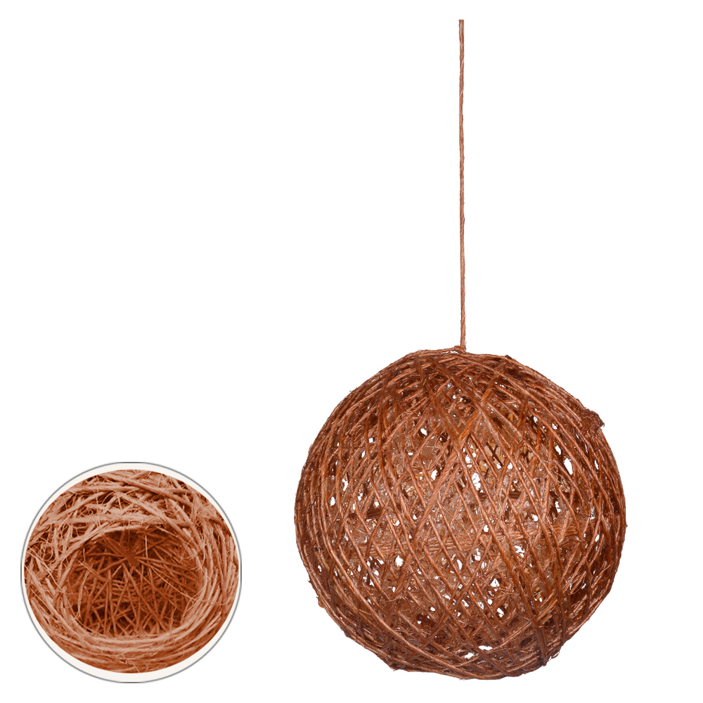 ENFEITE BOLA SISAL NATAL (TERRACOTA) 25CM