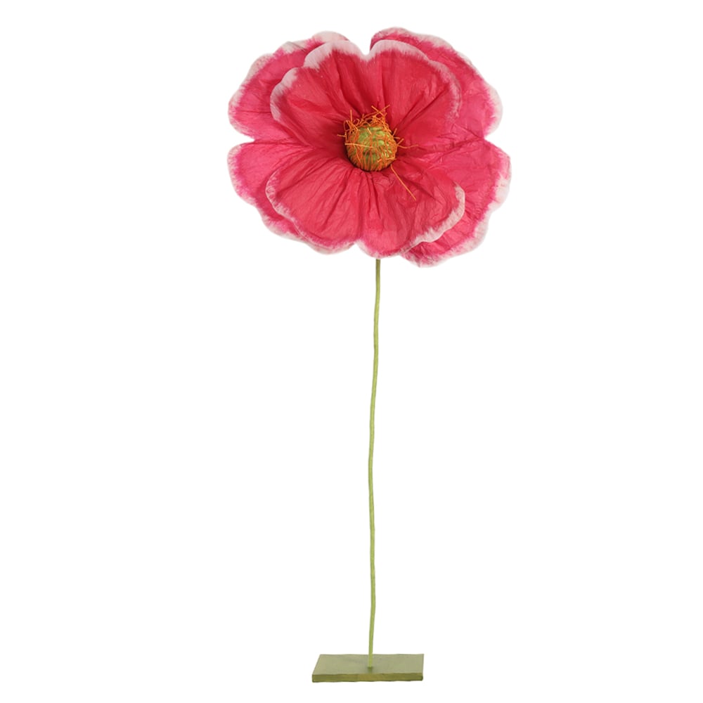 FLOR DECORATIVA C/BASE (VERMELHO) 1,01m